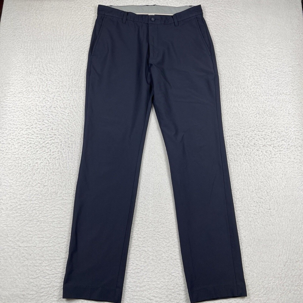 FJ Pants Mens 35x32 Blue Golfer Activewear Travel Casual Preppy Workwear Office‎
